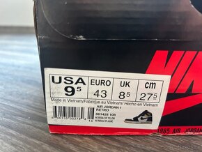 Nike Air Jordan 1 Not for resale vel. 43 - 4