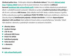 Police, dekor dub artisan / šedý grafit - 4