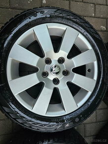 ALU kola Metan Škoda 5x112 Superb R16 ET37 zimní - 4