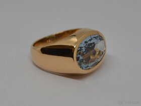 Zlatý prsten s elegentním kamenem - 4