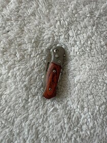 Kapesní nůž s dřevěnou rukojetí - 4