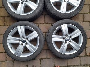 ALU kola,sada,model OAKLAND,originál VW,225/45 R17,5x112,TOP - 4