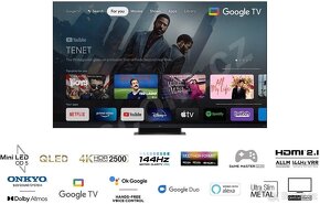 65" 4K TV s Ultra obrazem: MiniLED s 2000nits, pův.cena60tis - 4