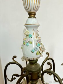Starožitný porcelánový lustr - 4