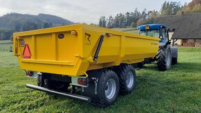 Traktorový návěs,Přívěs,Vlečka,Vlek za Traktor,Dumper 13t - 4