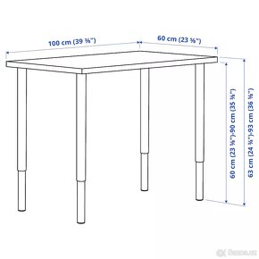 Prodám stůl 100cm x 60cm - 4