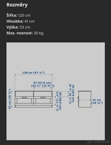 Prodám úplně nový TV stolek - 4