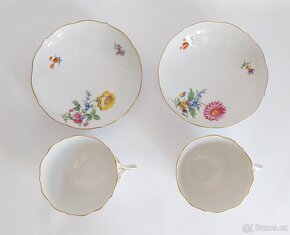 2x starožitné porcelánové šapo Míšeň - Meissen - 4