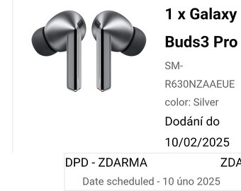 Samsung Buds3 Pro sluchátka - nová, záruka 24m - 4