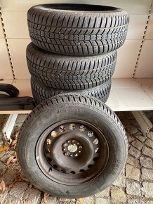 Zimní pneumatiky 215/65 R15 8-9mm, kola 5x98 - 4