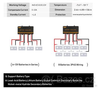 Bateriový vyrovnávač - balancer equalizer od PowMr - 4