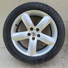 Originální Alu kola Peugeot 17" 5x108, letní Good Year - 4