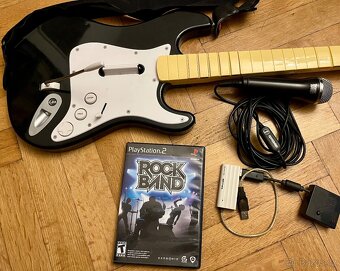 RockBand Ps2 - hra, kytara, mikrofon - 4