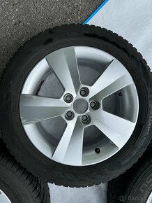 Sada originálních ALU kol Škoda Rapid 5x100 pneu 185/60 R15 - 4