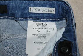 Dívčí džíny Replay Super Skinny vel. 128 - 4