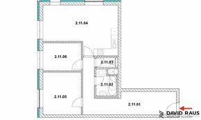 Prodej bytu 3+kk, celková výměra  71,60 m2, Nové Město na Mo - 4