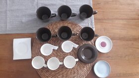hrníčky,hrnky espresso, kávový servis 21x, porcelán - 4