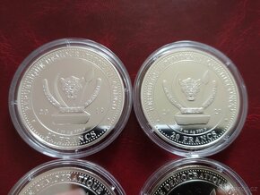 4x 1 oz stříbrné mince World's Wildlife 2019 - 2022 - 4