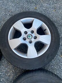 Alu kola 15” 5x112 Škoda a zimní pneu 195/65/R15 - 4