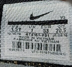 Dětské kopačky Nike Mercurial, vel. 33 - 20,5cm - 4