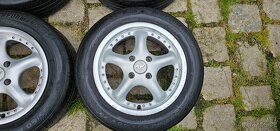 Disky s límcem EMR 15", 4x108, letní pneu 195/60/15 - pošlu - 4