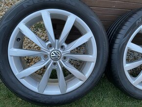 DIJON orig Alu disky VW 5x112 6jx r17 ET 48 205 50 17 Letné - 4