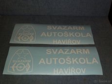 samolepka Svazarm autoškola +logo, čsad, cv. jízda - 4