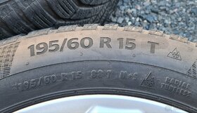 Zimní sada Alu kola 4x100 195/60 R15 - 4