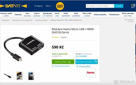 Redukce Hama Micro USB / HDMI. Výprodej - 4