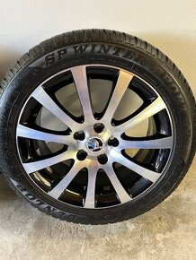 Škoda – originální 17" alu kola – zimní pneu - 4