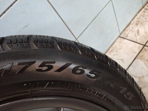 Alu kola R15 4x100 Borbet + zimní pneu 175/65/15 - 4