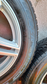 Prodám kompletní zimní sadu ALU 215/60 R17 Bridgestone - 4