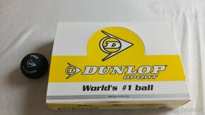 Squashové míčky Dunlop a squash. výplet - 4