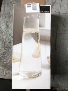 NOVÝ skleněný džbán na vodu STEEL FUNCTION 1litr  nepoužité - 4