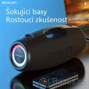 Nový výkonný 100W bluetooth reproduktor ZEALOT- SUPER BASS - 4