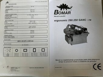 BOMAR AUTOMATICKÁ PÁSOVÁ PILA NA KOV ERGONOMIC 290.250 GANC - 4