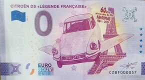 0 Euro Souvenir Citroen DS Fantomas konvolut komplet pouze 2 - 4