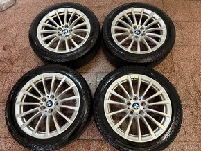 Originál alu kola Bmw 5x112 r18 zimní pneu 6mm G30 G31 - 4