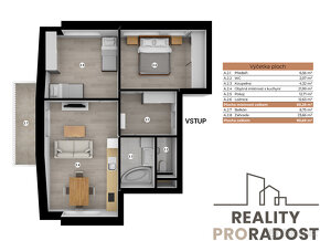 Prodej apartmánu 3+kk, 60,2 м², Horní Planá, Lipno - 4