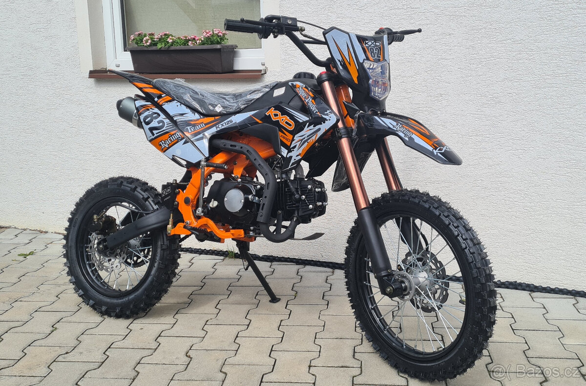 Pitbike KXD GT- 125S, kola 17/14, Delta rám, motor Honda DAX