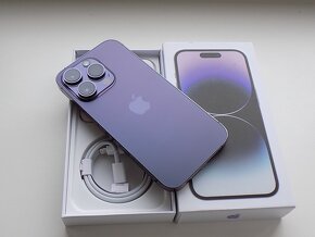 APPLE iPhone 14 Pro 256GB Deep Purple - ZÁRUKA - TOP STAV - 5