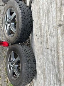 4x al kola 5x130 17 + pneu zimní 235/65 R17 Vw Touareg - 5