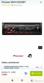 Autorádio Pioneer MVH S320 Bluetooth - 5