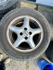 Alu kola 4x100 15 pneu 195/65 R15 sada 4ks Opel - 5