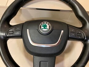 ŠKODA SUPERB II-TŘIRAMENNÝ ORIGINÁL VOLANT S PÁDLY ŘAZENÍ - 5