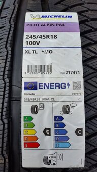 NOVÉ zimní pneumatiky MICHELIN 245/45 R18 100V XL r.v. 2024 - 5