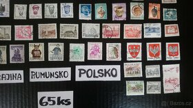 poštovní známky / Ukrajina-Rumunsko-Polsko   65ks - 5