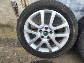 17"letní alu sada Spitzberg 5x112 origo Yeti Octavia 2 Scout - 5