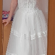 Bílé svatební boho šaty - 5