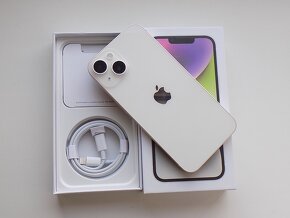 APPLE iPhone 14 256GB White - ZÁRUKA - TOP STAV - 5